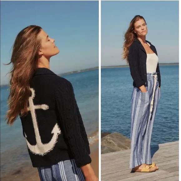 Anchors Away! Cableknit Cardigan NWT S - Picture 14 of 14